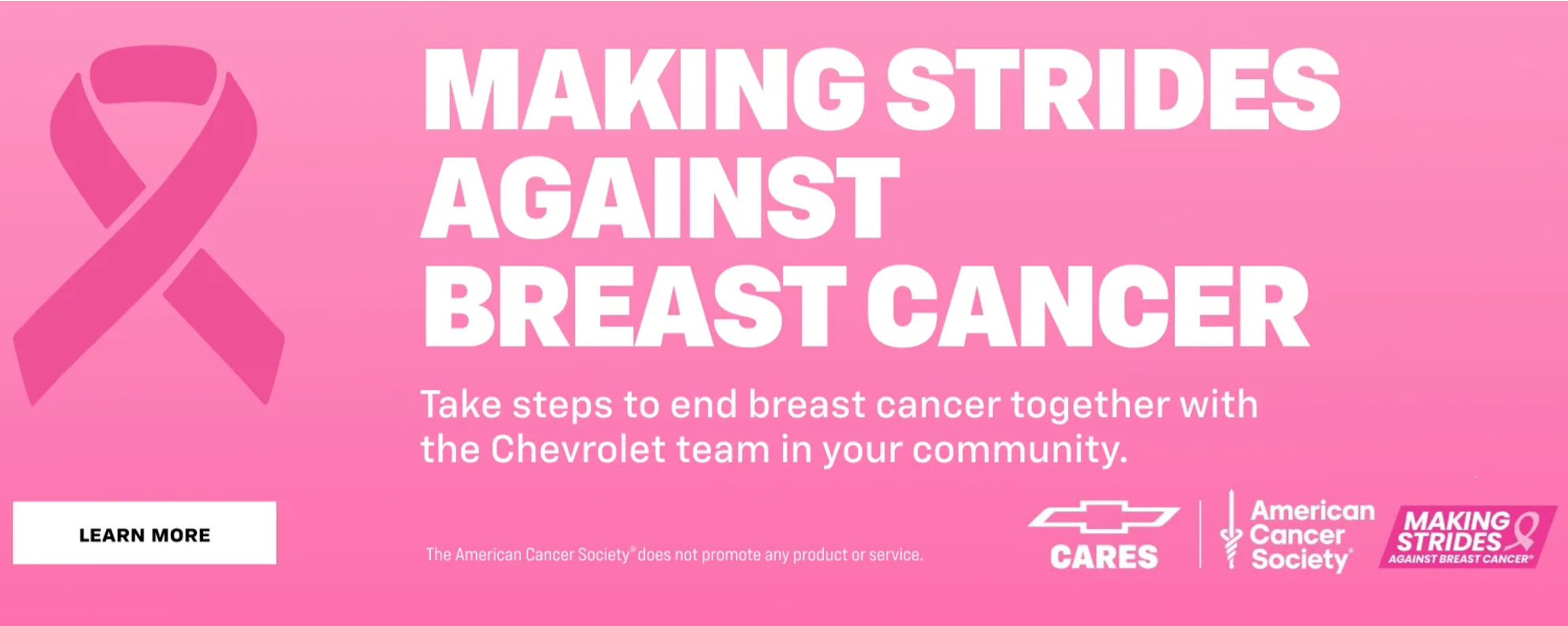 Take steps to end breast cancer together with Chevrolet 