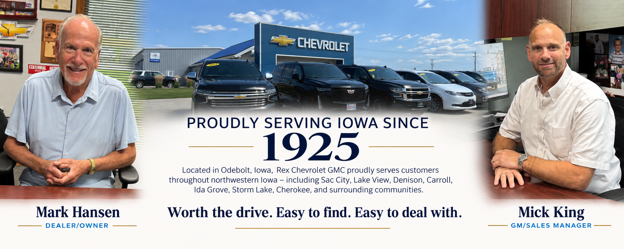 Rex Chevrolet GMC Proudly Serving Iowa Since 1925